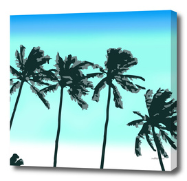 Palm Trees ( Blue )