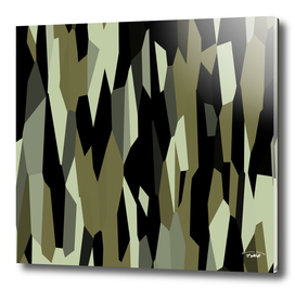 Olive and Black abstract