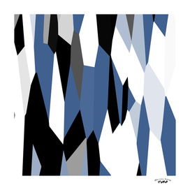 blue black gray and white abstract