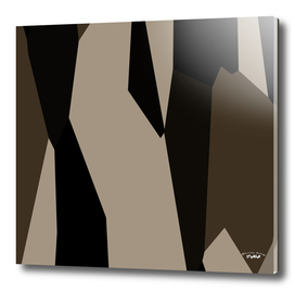 Coffee cream and black abstract