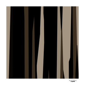 Coffee cream and black abstract streaks
