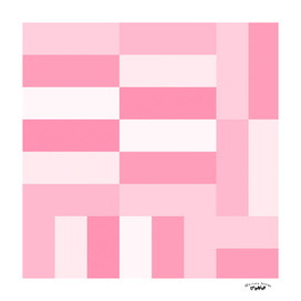 pink and white geomteric