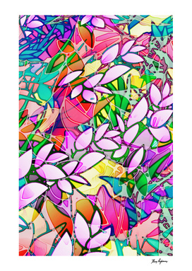 Floral Abstract Artwork G130