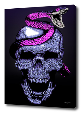 Skull and snake