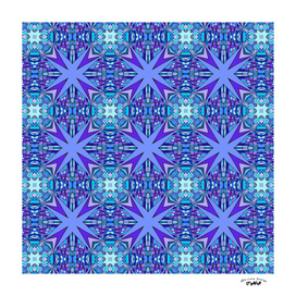 purple and blue star abstract