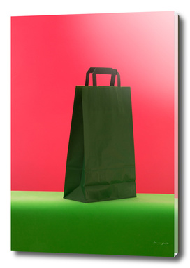 Still life with a gift paper bag