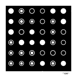 Black with White Circles 2