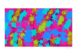 splash graffiti painting abstract in pink blue green