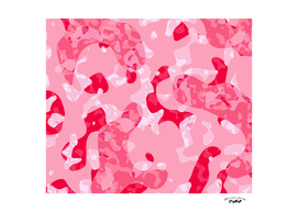 Pink and red  Camouflage Abstract