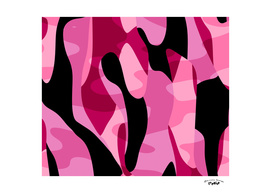 Pink and Black Camouflage