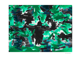 vintage camouflage painting texture abstract in green black