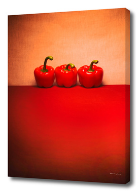 Very simple still life with pepper