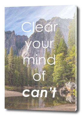 Motivational - Clear Your Mind Of Can't