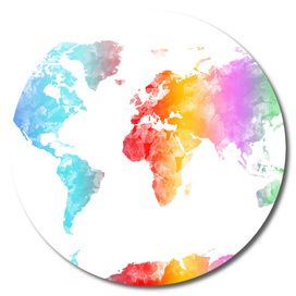 World map watercolor 3
