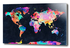 World map watercolor 6