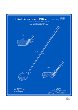 Golf Club Patent - Blueprint