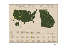 Us National Parks - Georgia