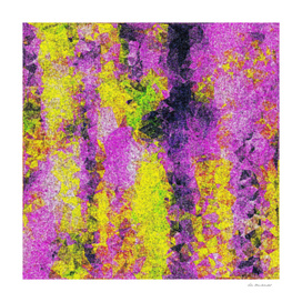 vintage psychedelic painting texture abstract in pink yellow