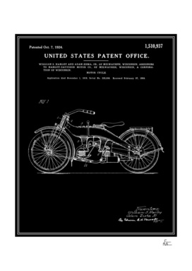 Motorcycle Patent - Black