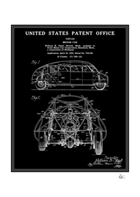 Motor Car Patent - Black