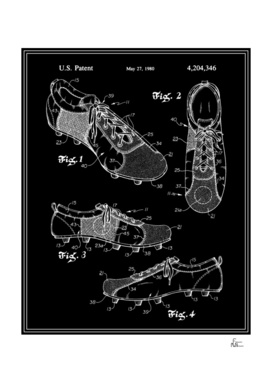 Soccer Cleats Patent - Black