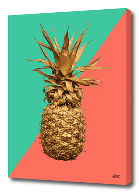 Coral And Turquoise Pineapple