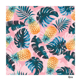 Pineapple and Leaf Pattern