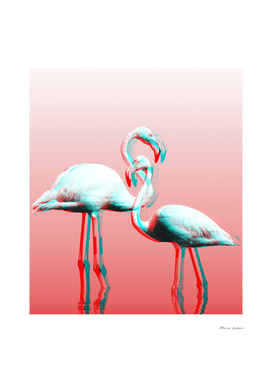 Glitch Flamingos