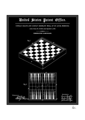 Game Board Patent - Black