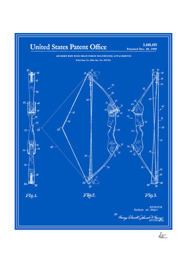 Archery Bow Patent - Blueprint