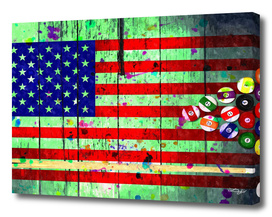 Billiard U.S. Flag