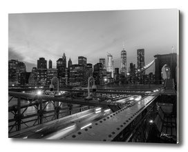 Manhattan view from Brooklyn Bridge