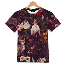 Floral and Cats pattern