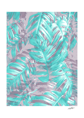 silver and teal foliage