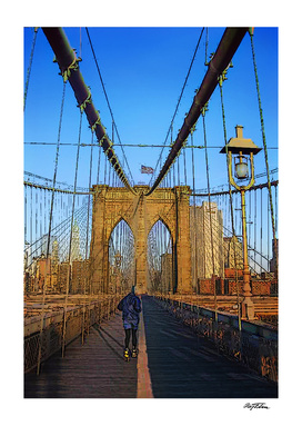 Yellow Stripes (the Brooklyn bridge)