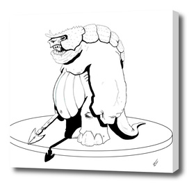 Dinosaur Lobster Sketch