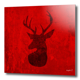 Red Deer Silhouette Design