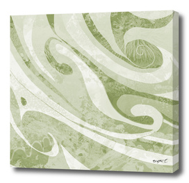 Abstract Green Waves Design