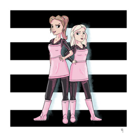 Fanart Sophie and Katherine DC Georgetown Cupcakes