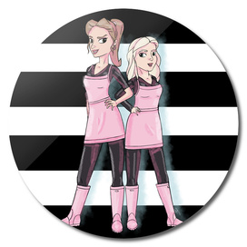 Fanart Sophie and Katherine DC Georgetown Cupcakes