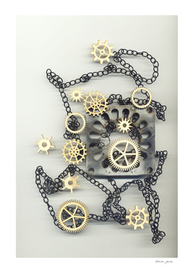 Still life with Gears and glands