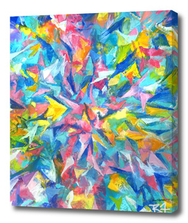 Colorful Abstract with Center Star