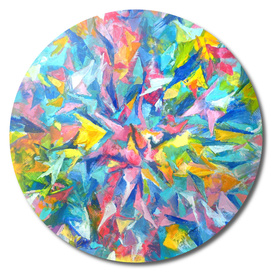 Colorful Abstract with Center Star