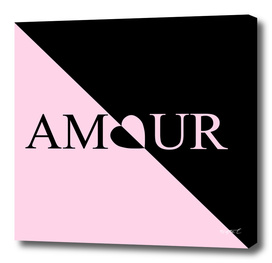 Chic Amour Heart Pink and Black Design