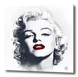 Marilyn Monroe painting watercolor