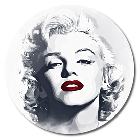 Marilyn Monroe painting watercolor