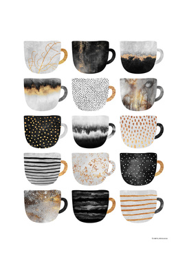 Pretty Coffee Cups 3 - White