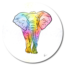 Elephant | Rainbow Series | Pop Art