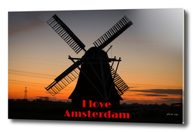 Amsterdam windmills Love