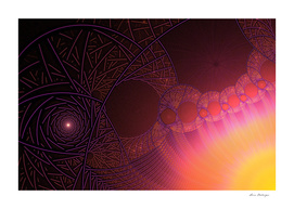 Psychedelic sun fractal
